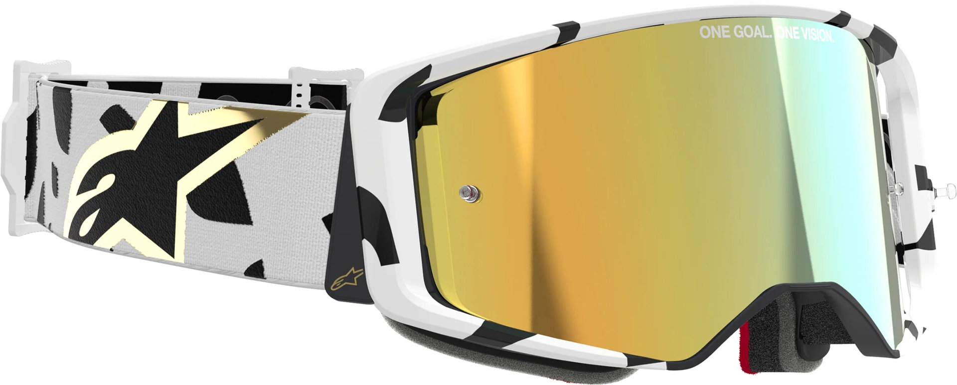 Alpinestars Supertech Corp Absolute Vision Gold Motocross Glasögon Figur 4