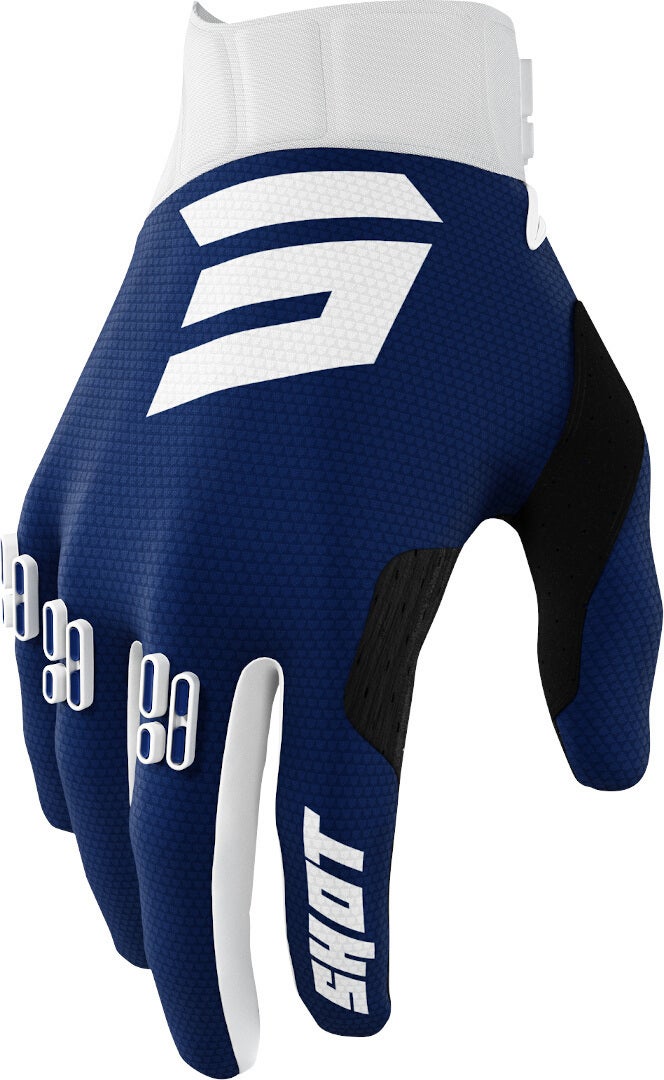 Shot Aerolite Gradient Motocross Handsker blå/sort/hvid 11 Figur 1