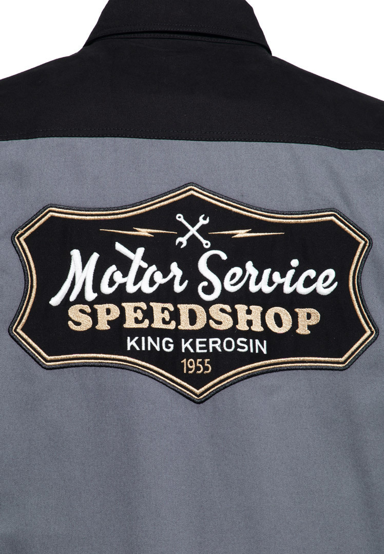 King Kerosin Motor Service Speedshop Workwear Tricou 5XL Figura 8