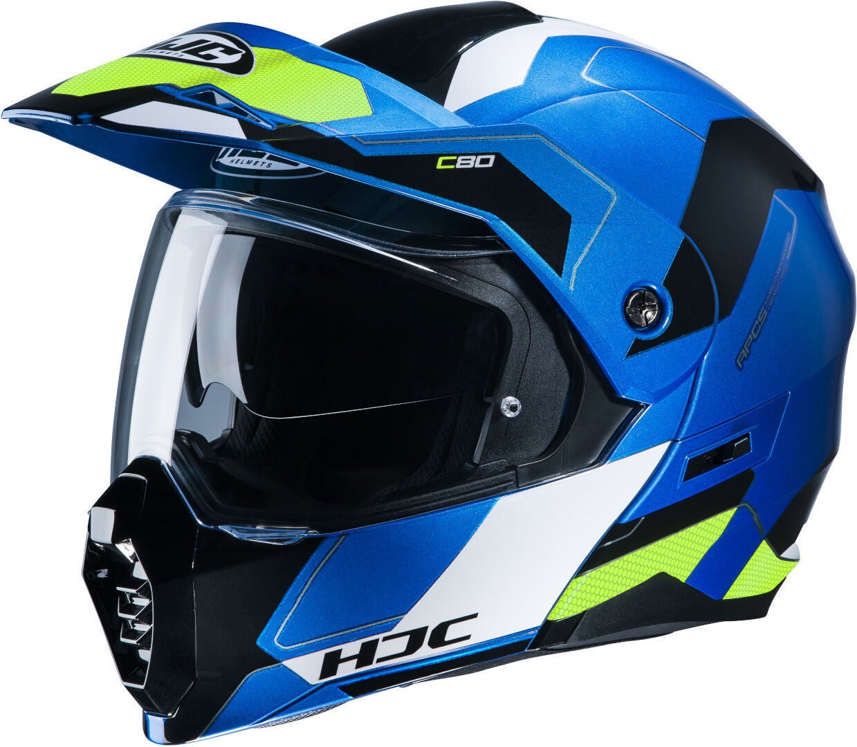 HJC C80 Rox casco blu/verde M (57/58) Figura 1