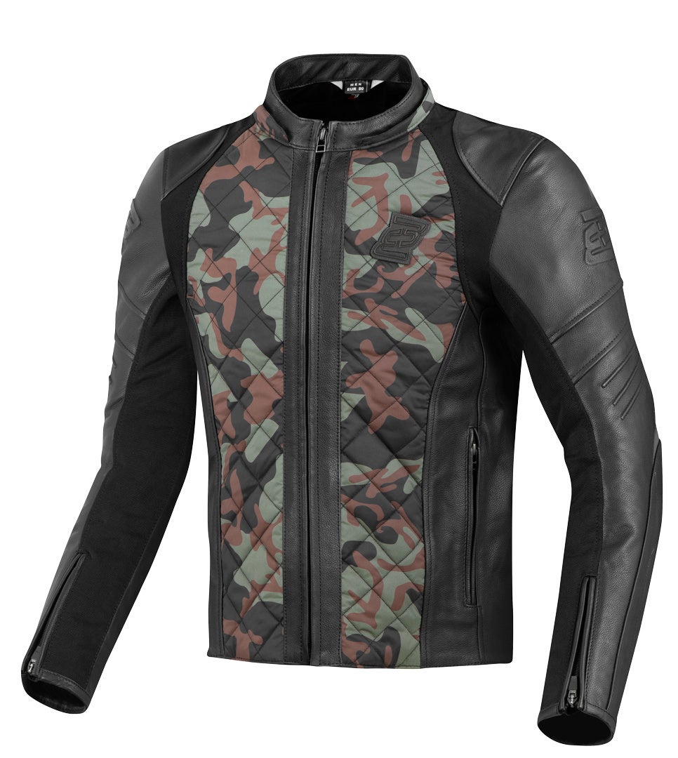 Bogotto Radic Motorrad Leder-/Textiljacke grün/camouflage XL Abbildung 2