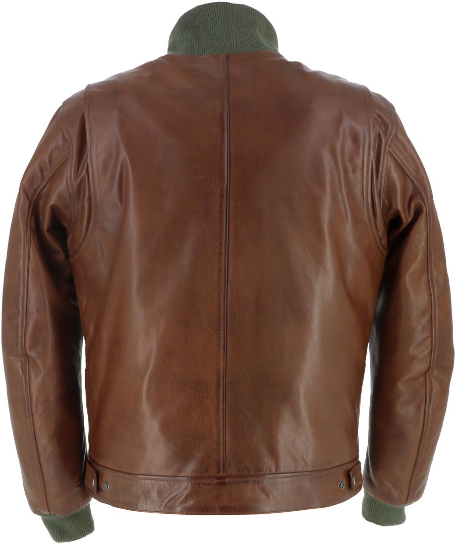 Helstons Downtown Motorrad Lederjacke braun M Abbildung 2
