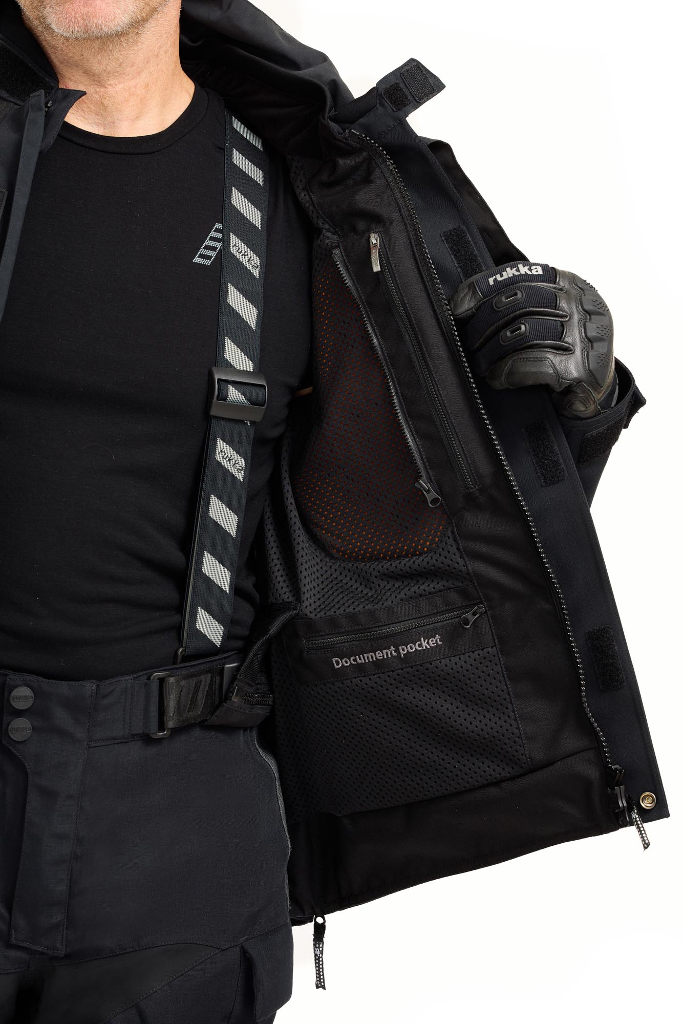 Rukka TitanTrail-R Veste textile moto imperméable noir/gris 62 Figure 6