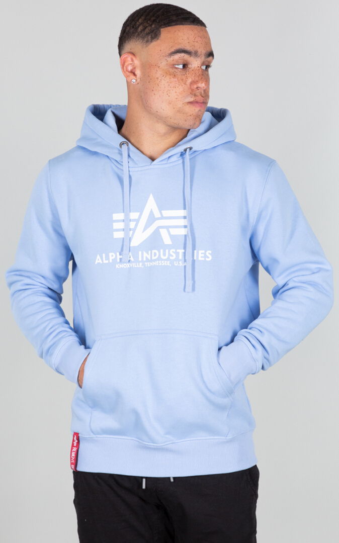 Alpha Industries Basic Hoodie azul claro L Figura 4