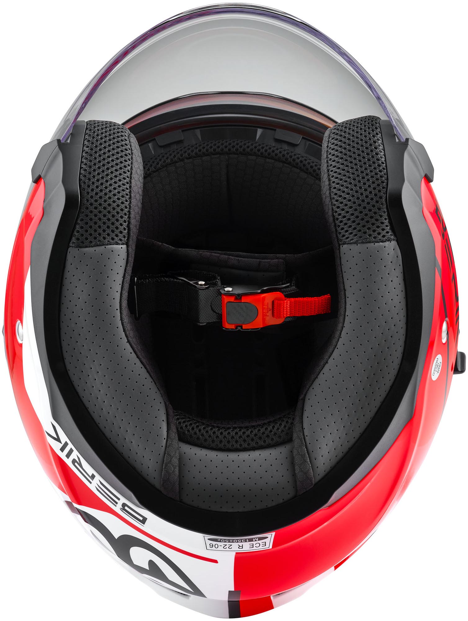 Berik OF669 Casco Vidos Jet bianco/rosso/nero L Figura 7