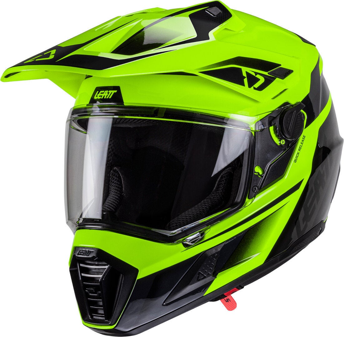 Side view of Leatt ADV 8.5 Helmet with Goggles