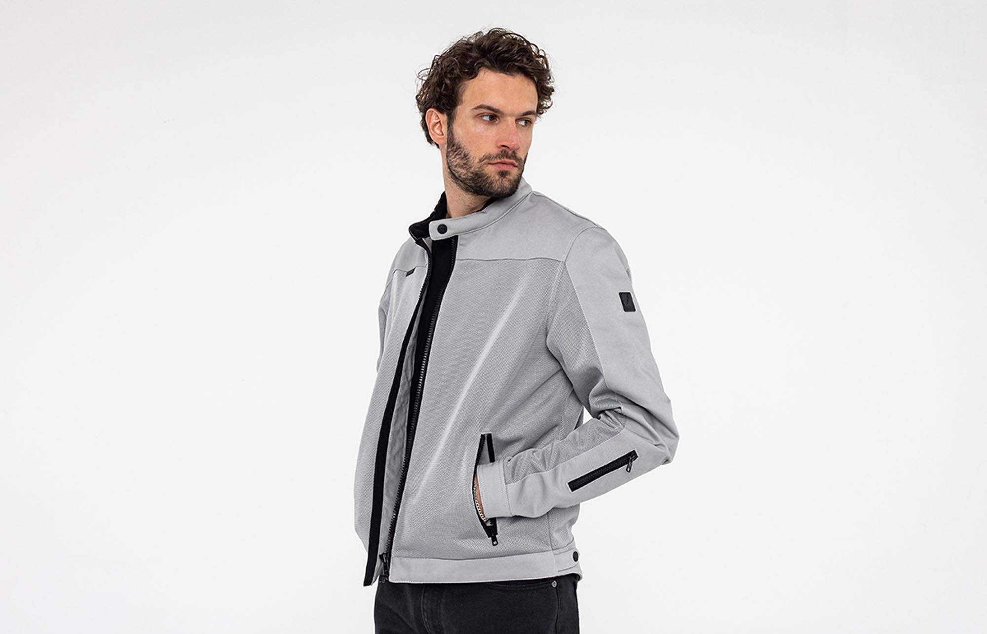 John Doe Aero Mesh perforated Motorcycle Textile Jacket white L Figure 9