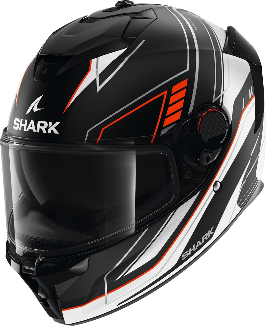 Shark Spartan GT Pro Toryan Cască Negru mat/alb/portocaliu XS (53/54) Figura 1
