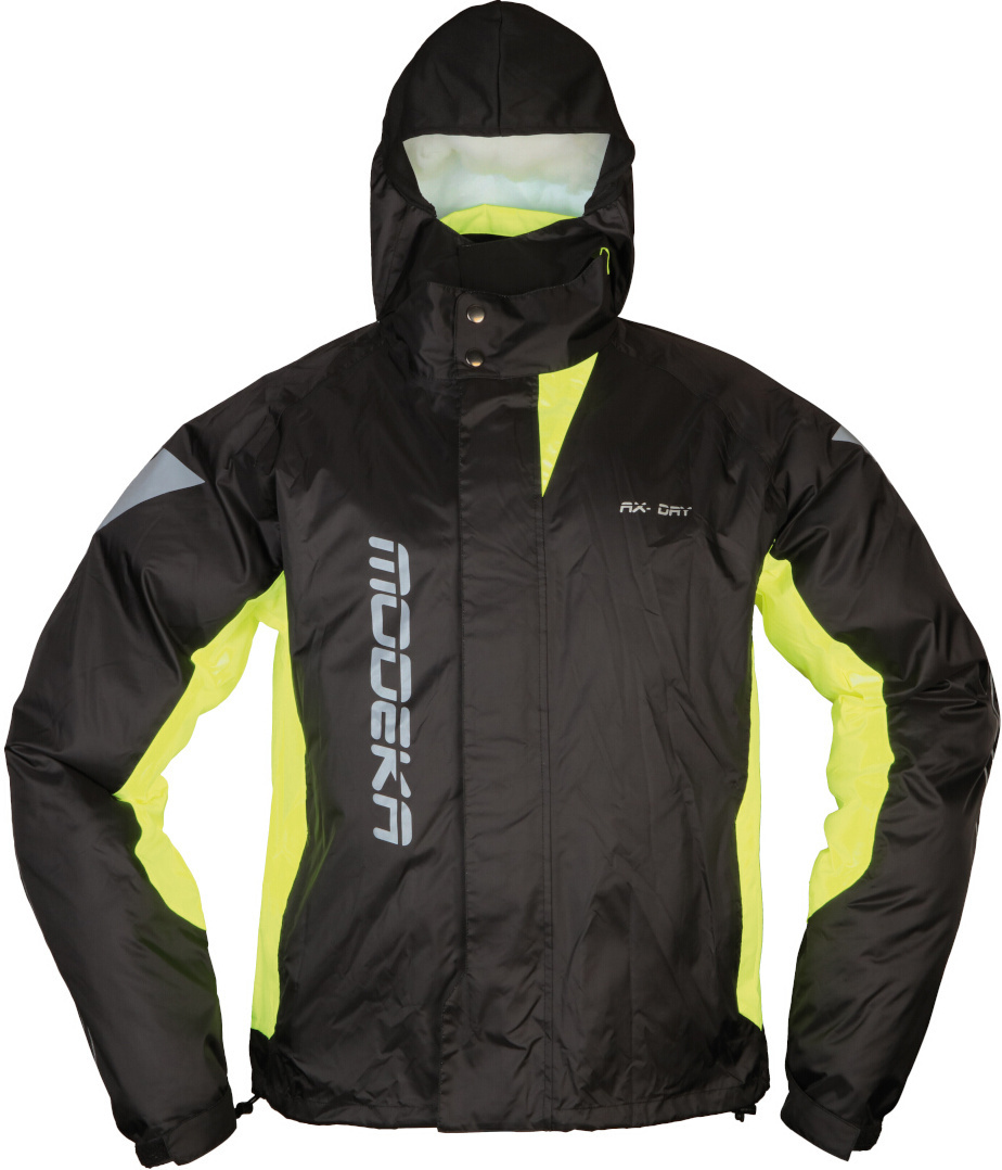 Modeka AX Dry 2 Regnjakke sort/neon-gul L Figur 1