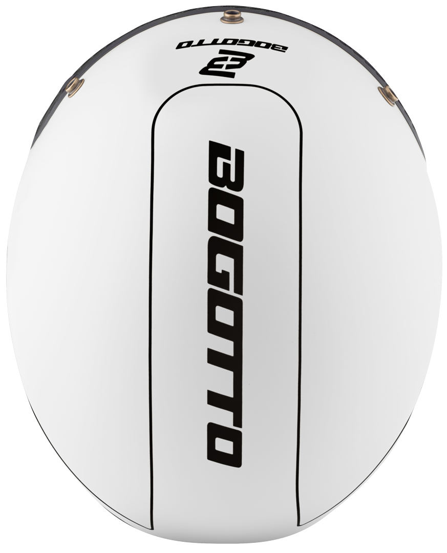 Bogotto FF980 EX-R Cască Caferacer Cross Alb/Albastru/Roșu M Figura 7