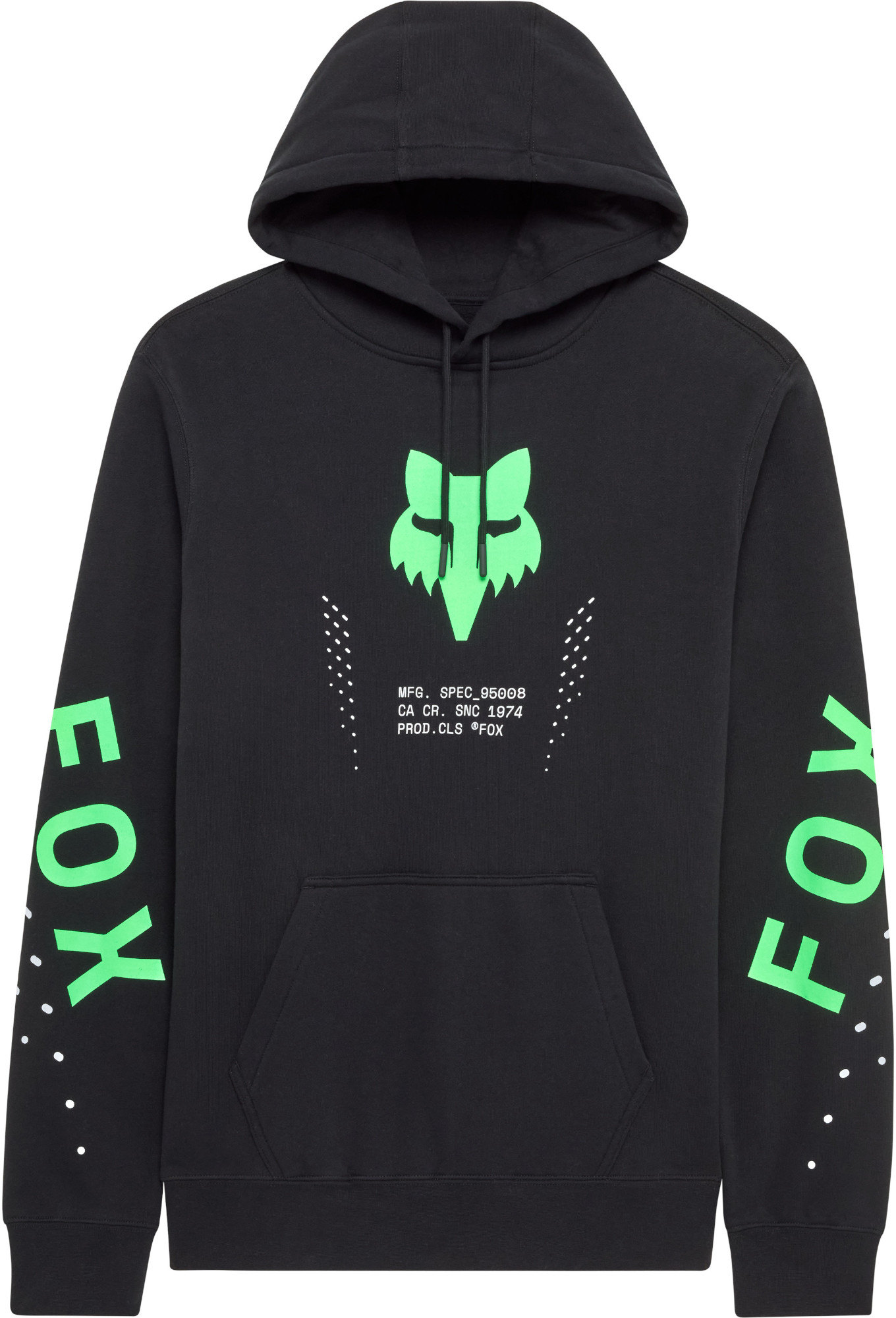 FOX Shield 帽 衫 黑/绿 2XL 图1