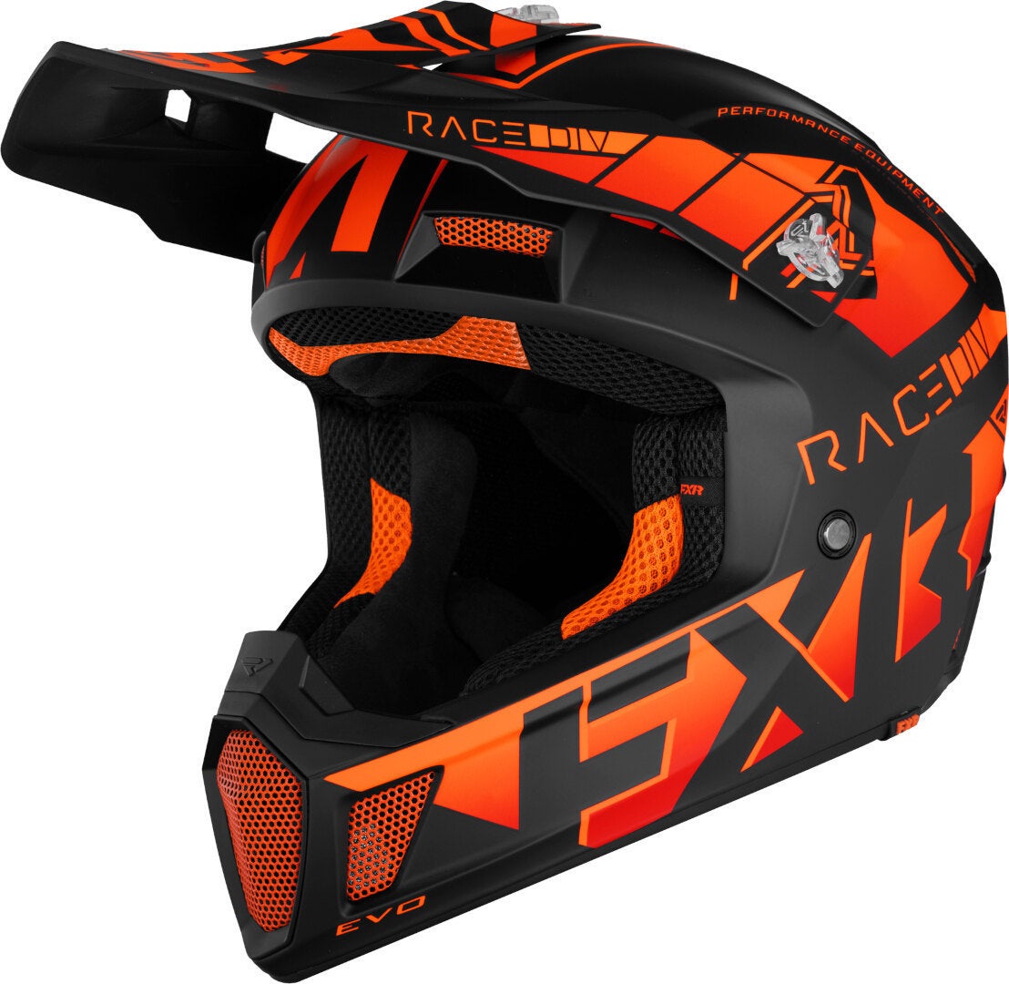 FXR Clutch Evo 2023 Capacete Snowmobile preto/laranja XL (61/62) Figura 1
