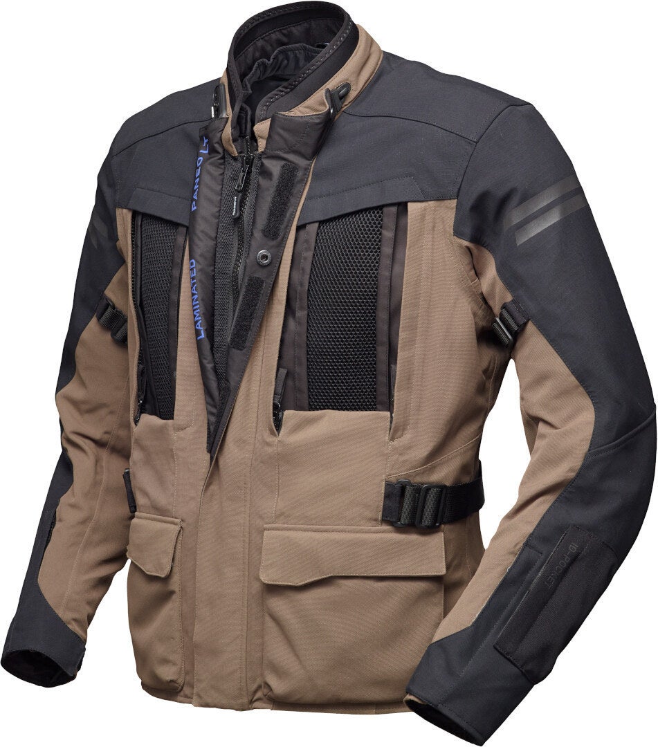 Modeka Paneo LT wasserdichte Motorrad Textiljacke sand/schwarz XXL Abbildung 2