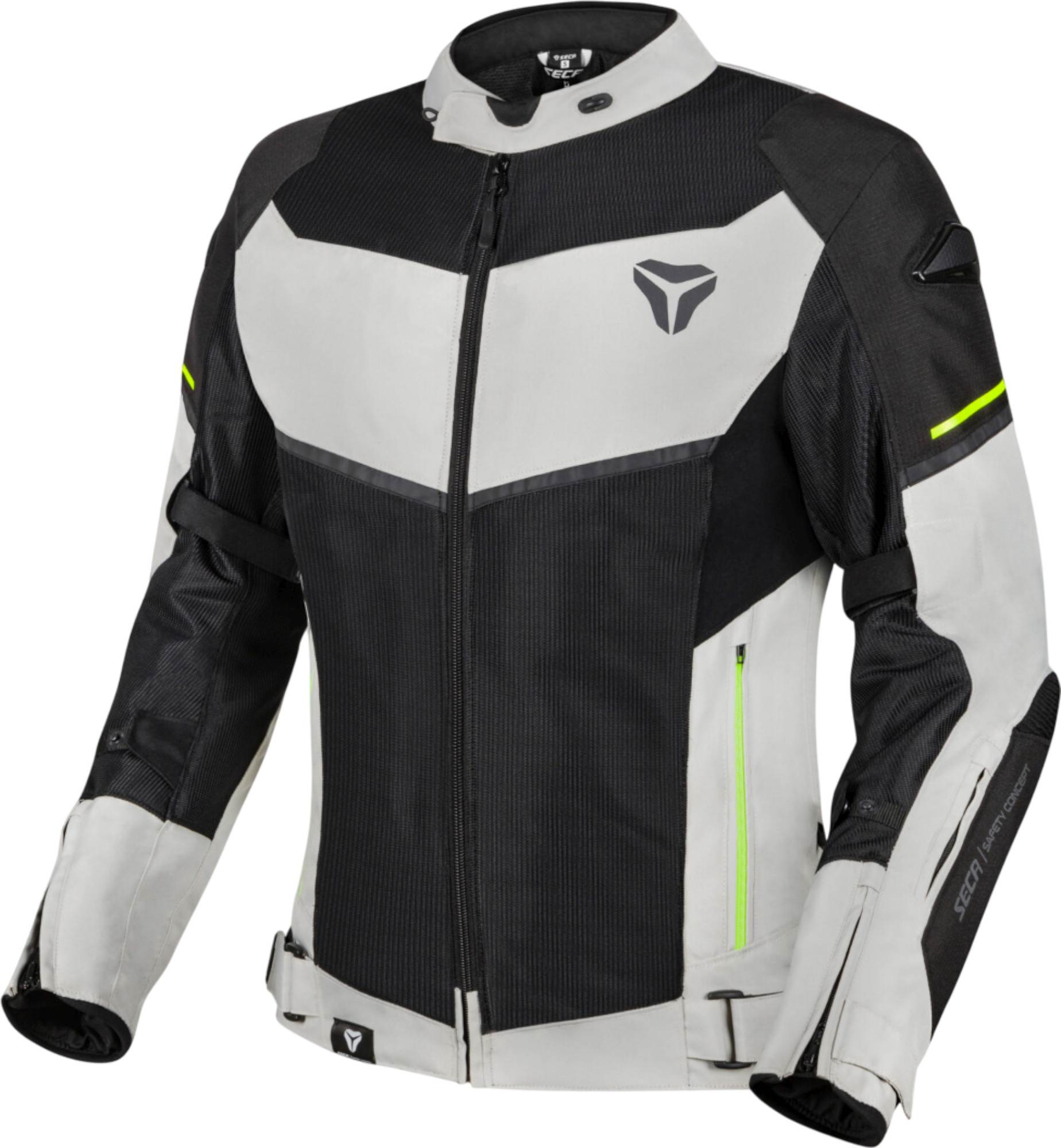 Seca Stream Evo Mesh Motorcycle Textile Jacket black/grey L Figure 1