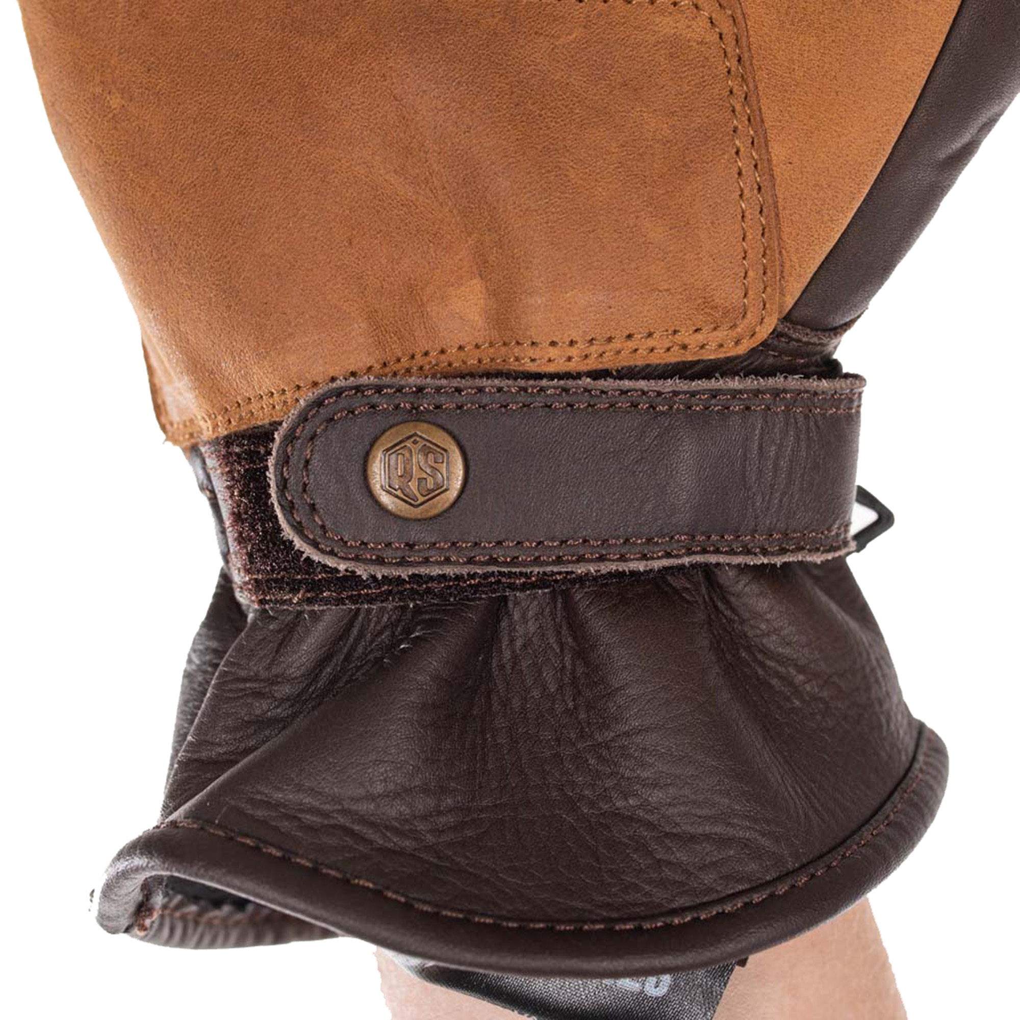 Rusty Stitches Johnny V2 Motorrad Handschuhe braun XL Abbildung 7