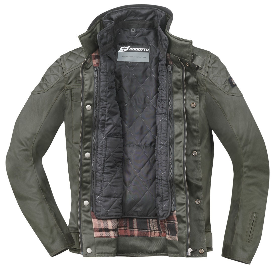 Bogotto Barton waterproof Motorcycle Waxed Jacket olive 3XL Figure 5