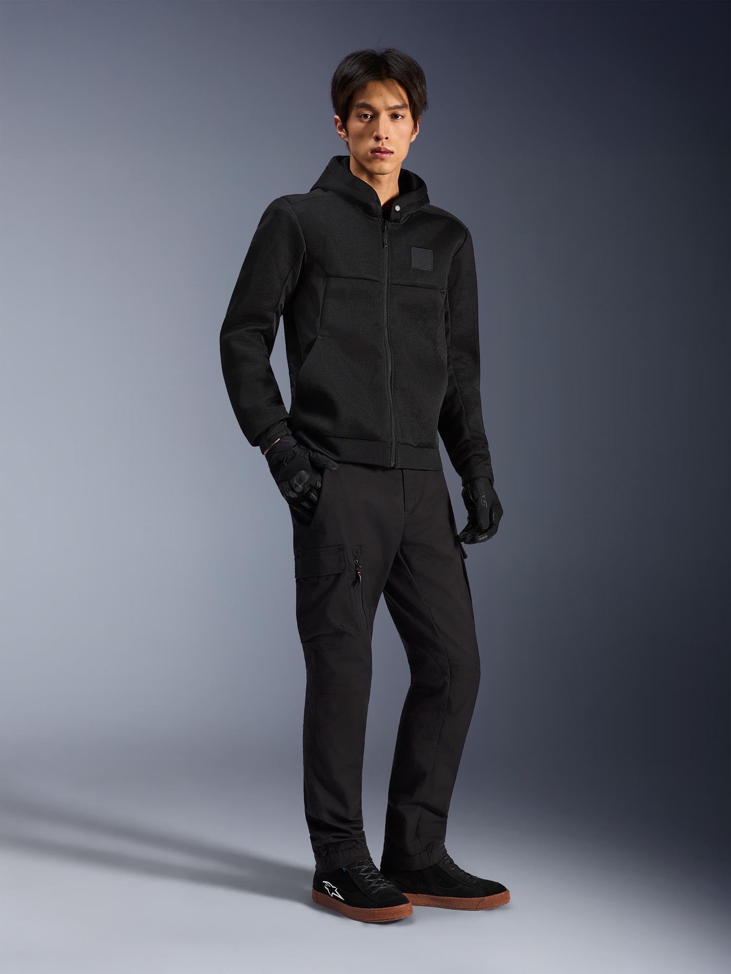 Alpinestars Chrome Superairflow Sweat à capuche zippé moto noir S Figure 3