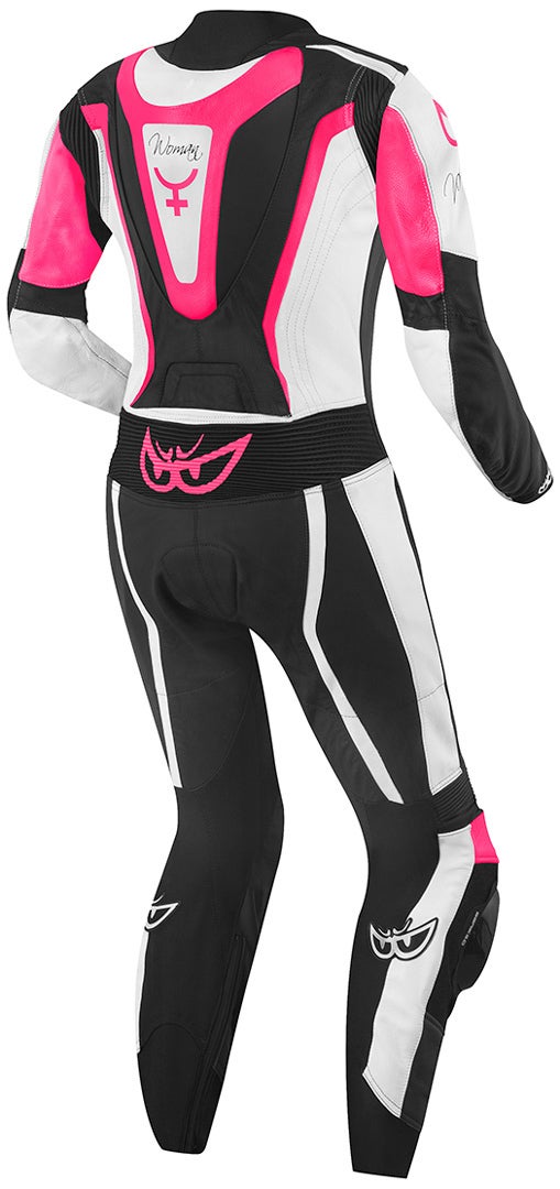 Berik Zora Dames One Piece Moto Cuir Costume Noir/Fuchsia 46 Figure 2