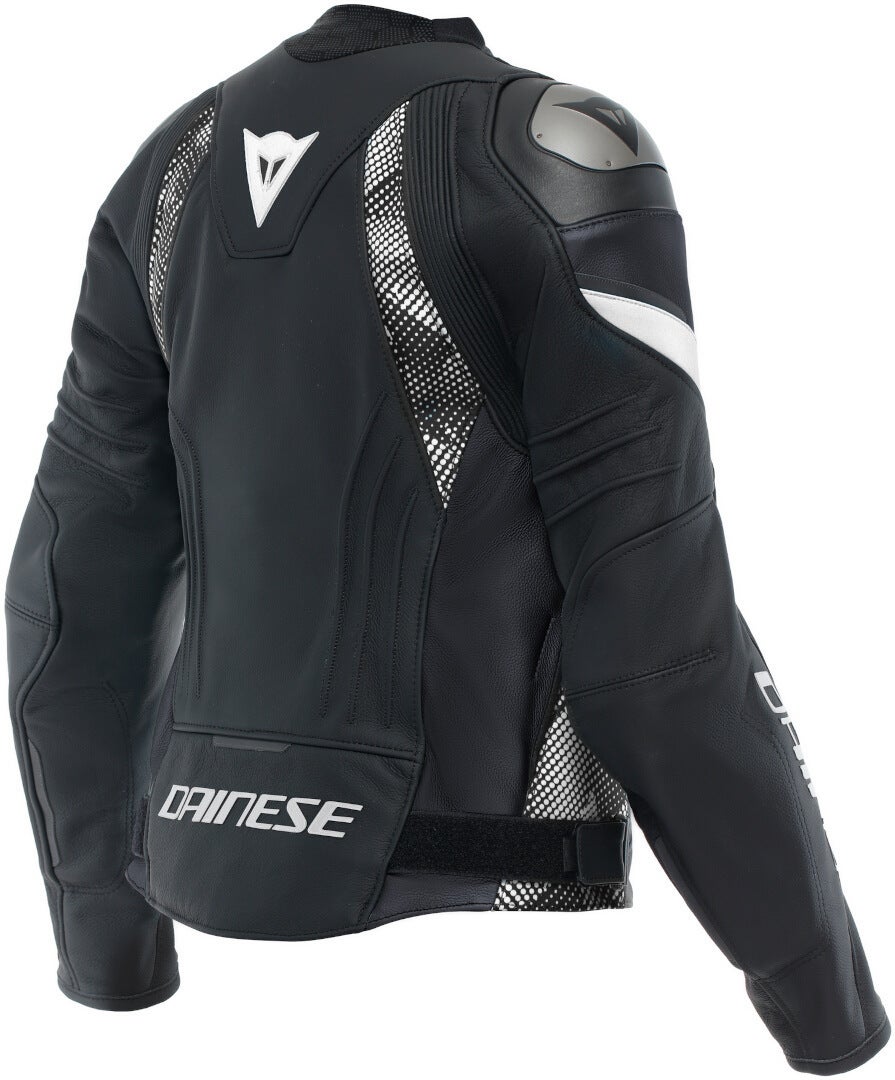 Dainese Avro 5 Ladies Motorcycle Leather Jacket black/white 44 Figure 2