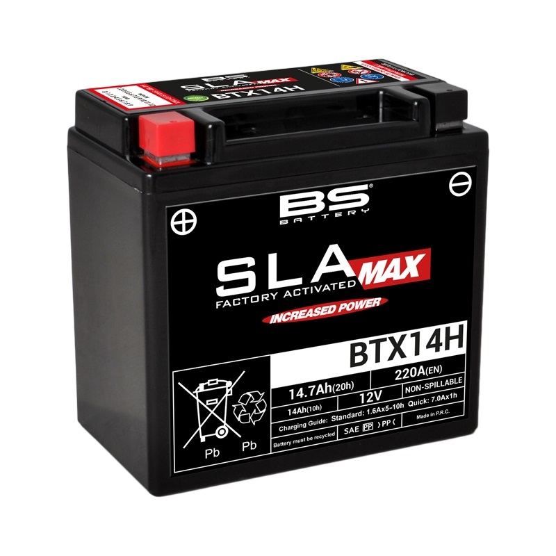 BS-batteri Fabriksaktiverat underhållsfritt Max SLA-batteri - BTX14H Figur 1