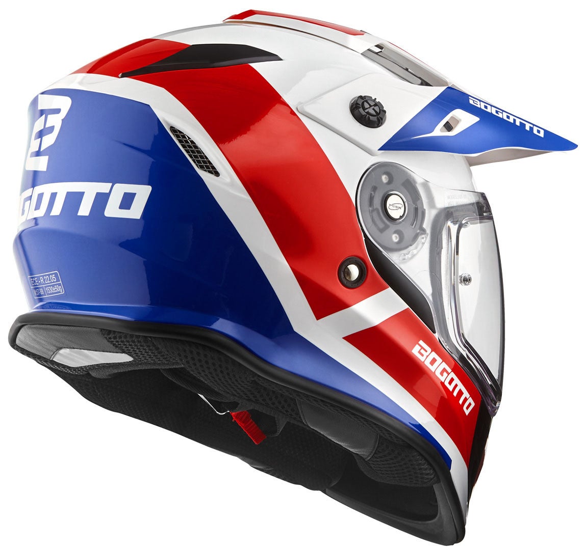 Bogotto V331 Pro Tour Casco Enduro rosso/blu S Figura 4