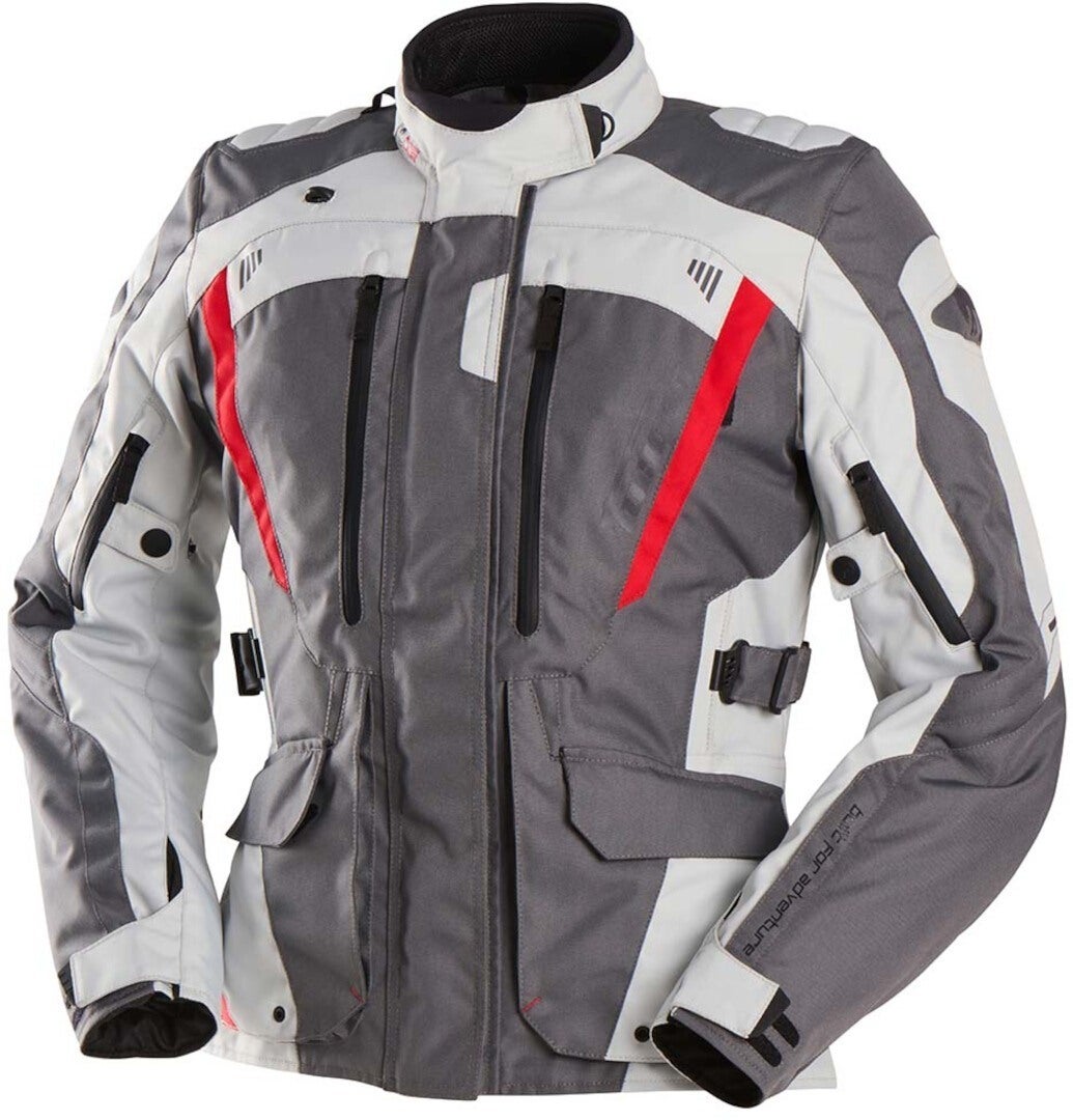 Furygan Apalaches Evo Ladies Motorcycle Textile Jacket grey/white/red 4XL Figure 4