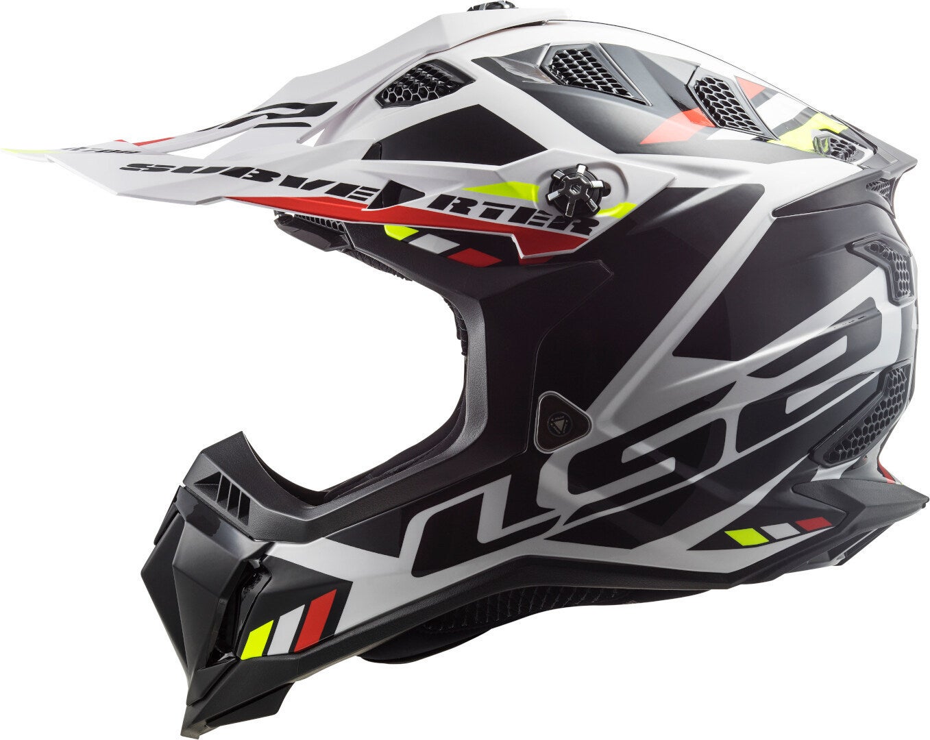LS2 MX700 Subverter Evo II Stomp Motokrosová přilba bílá/černá L (59/60) Obrázek 2