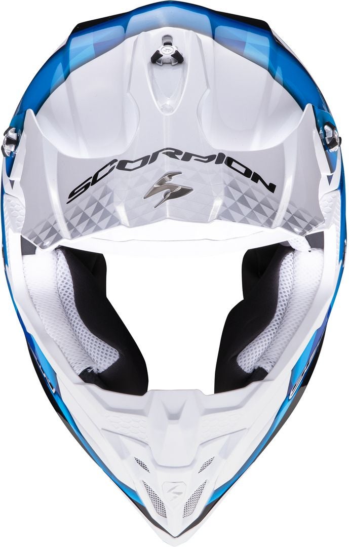 Scorpion VX-16 Air Gem Casco Motocross bianco/blu M (57/58) Figura 3