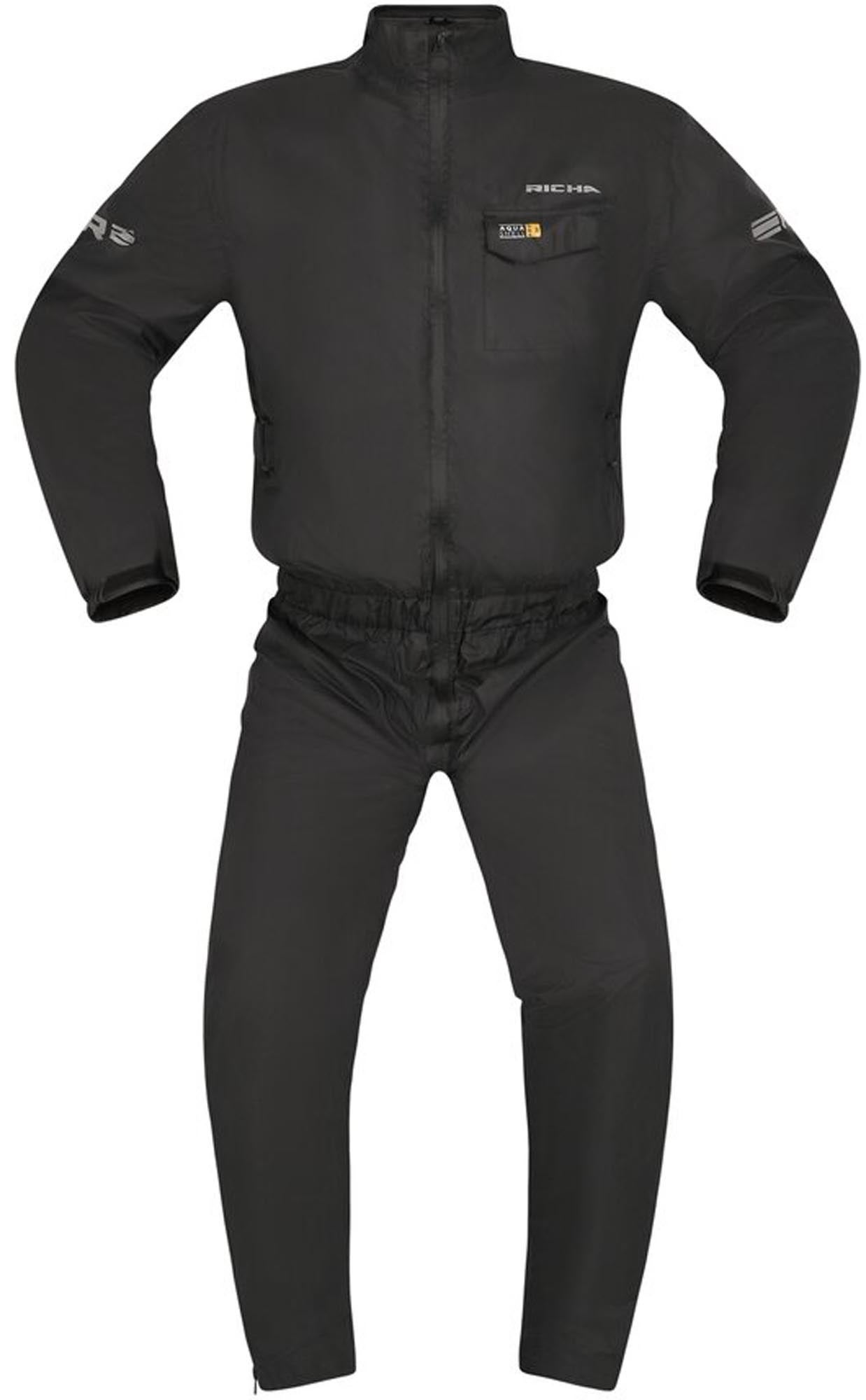 Richa Monsoon 1-Teiler Motorrad Regenkombi schwarz 4XL Abbildung 2
