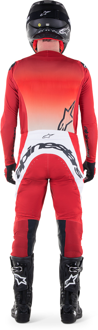 Alpinestars Supertech Risen Motorcross jersey rood/wit M Figuur 3