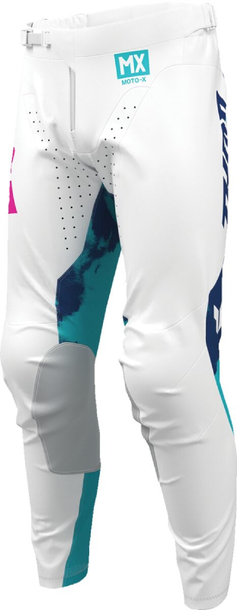 Thor Launchmode Bleach Pantalons de motocross Blanc/Bleu/Vert 44 Figure 3