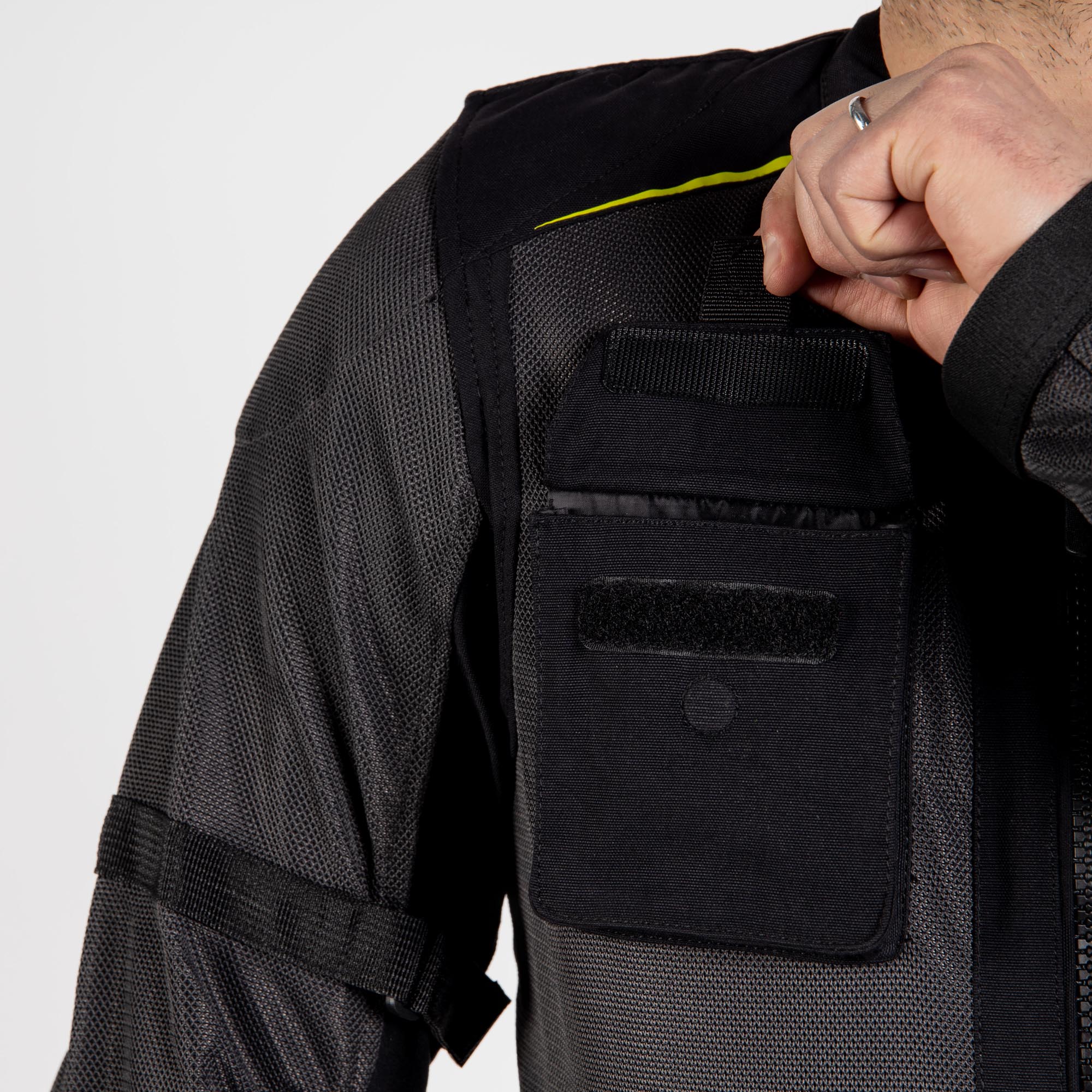 Side view of Rebelhorn Brutale Motorcycle Textile Jacket