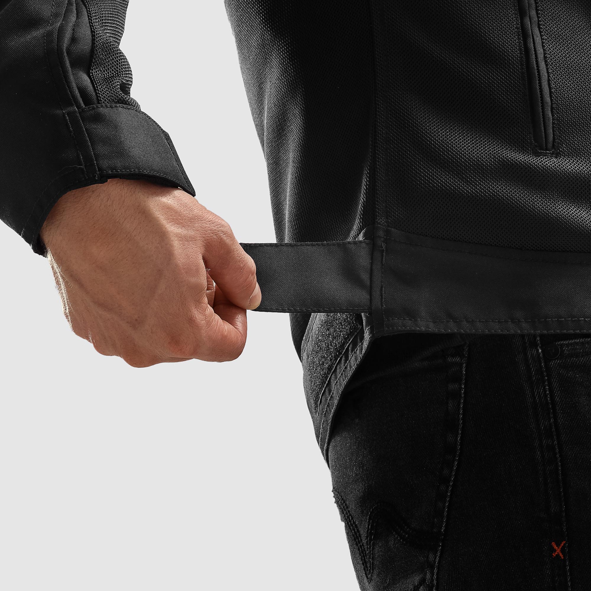 Side view of Rebelhorn Echo waterproof Motorcycle Textile Jacket