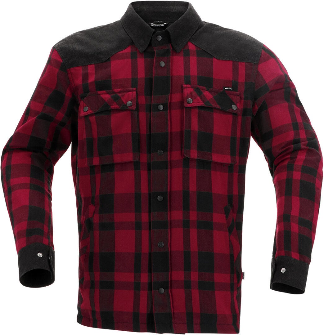 Richa Wisconsin Camicia da moto impermeabile rosso/nero L Figura 2