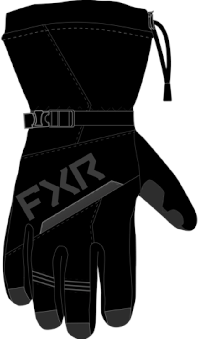 FXR CX Luvas de Snowmobile Artigo principal Figura 1