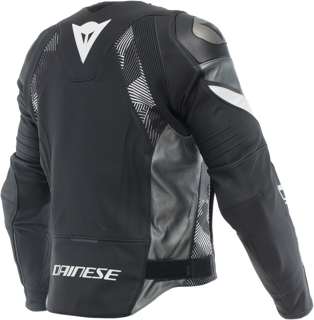 Dainese Avro 5 Jachetă de piele de motocicletă Negru/Alb/Gri 56 Figura 2