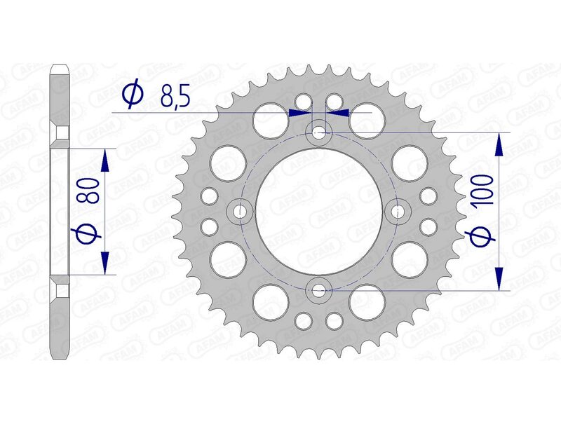 AFAM Ultralätt aluminiumkrona 11101 - 420 Figur 1
