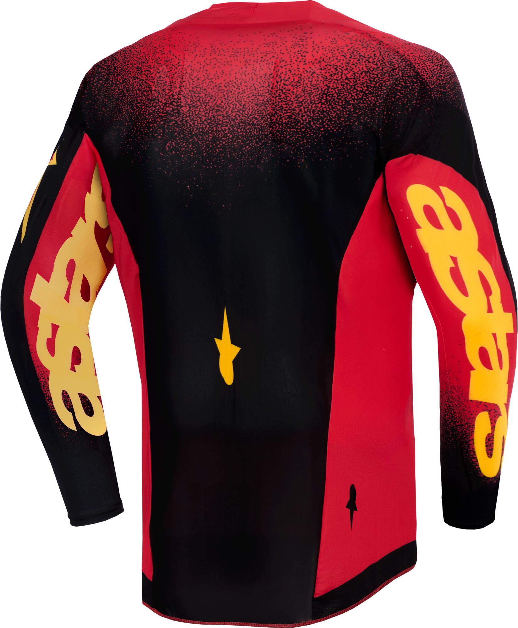 Alpinestars Supertech SCENZ Motocross tröja för ungdomar röd/svart/gul L Figur 2