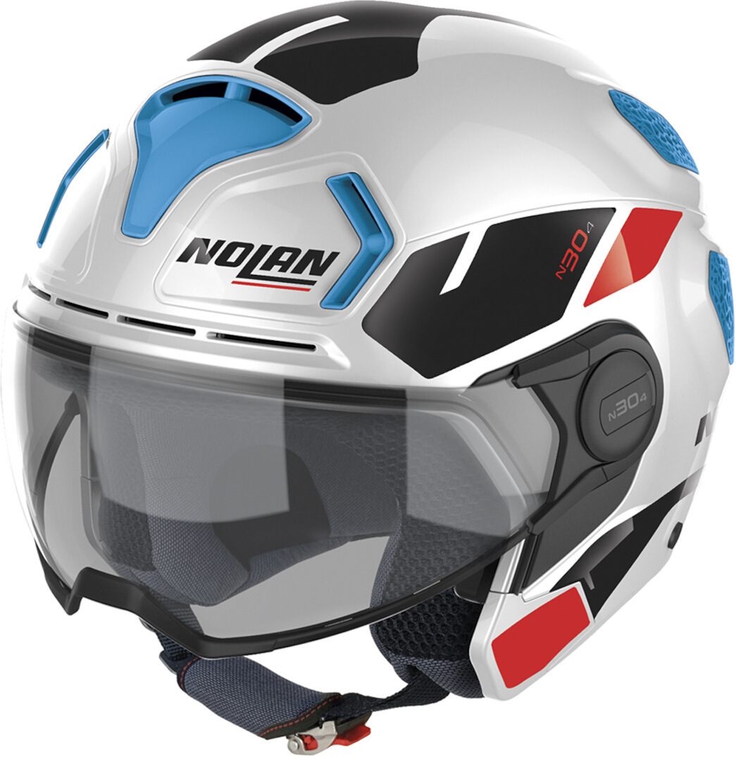 Nolan N30-4 T Blazer Casco Jethelmet bianco/blu/rosso S (56) Figura 1