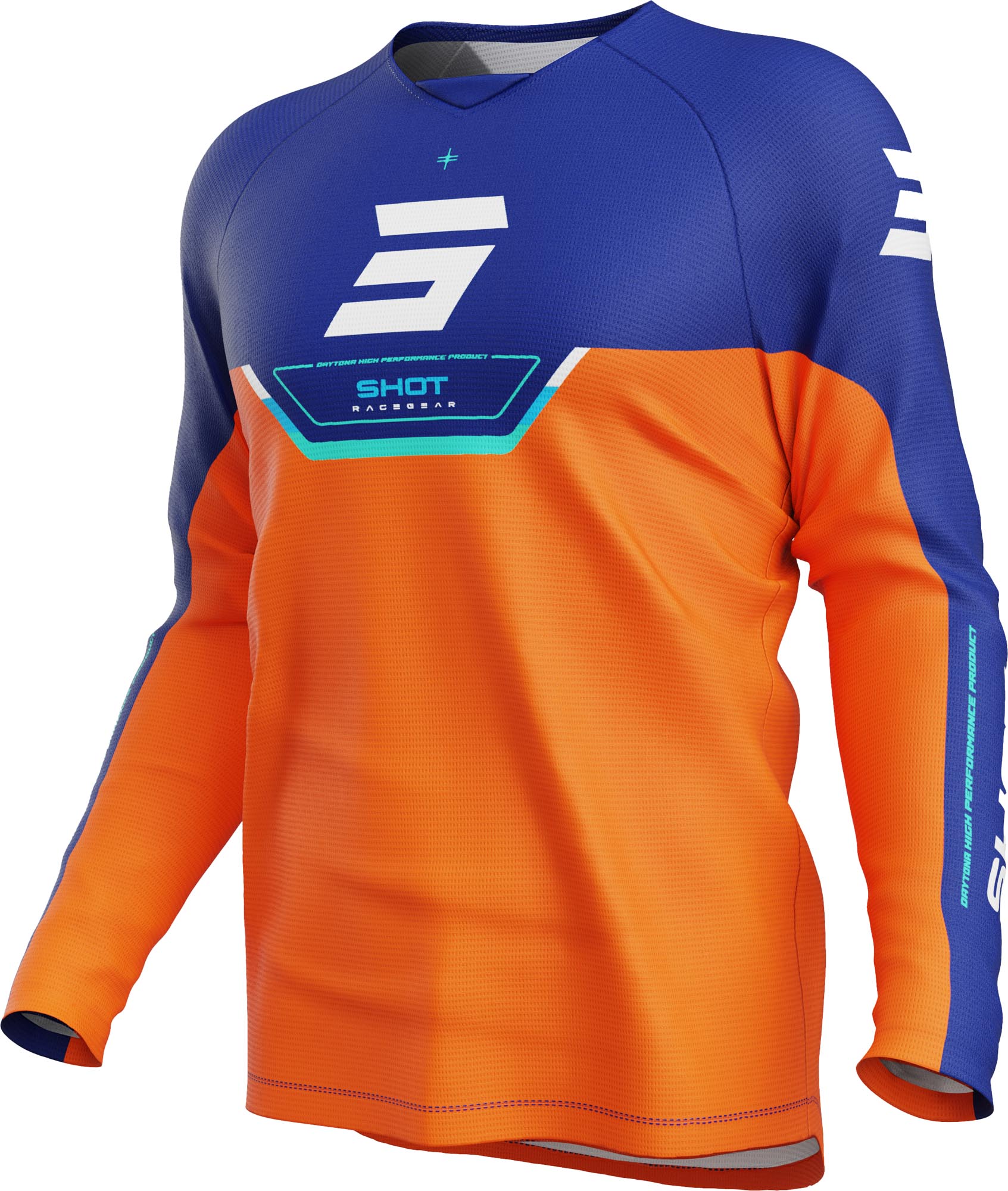 Shot Draw Daytona Youth Motocross Jersey orange 8-9 Figure 1