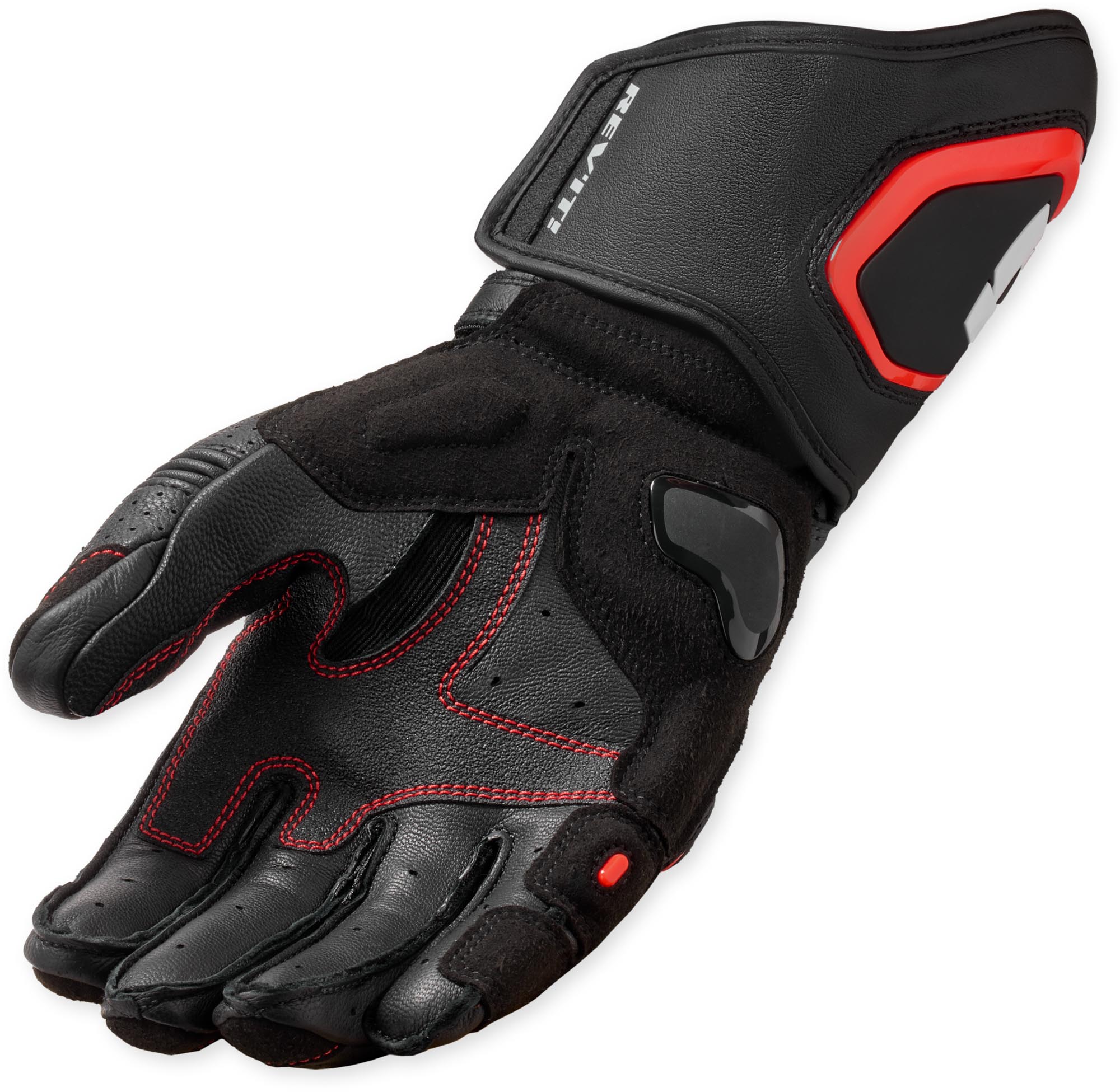 Revit Argon 3 perforerede motorcykelhandsker sort/neonrød S Figur 2