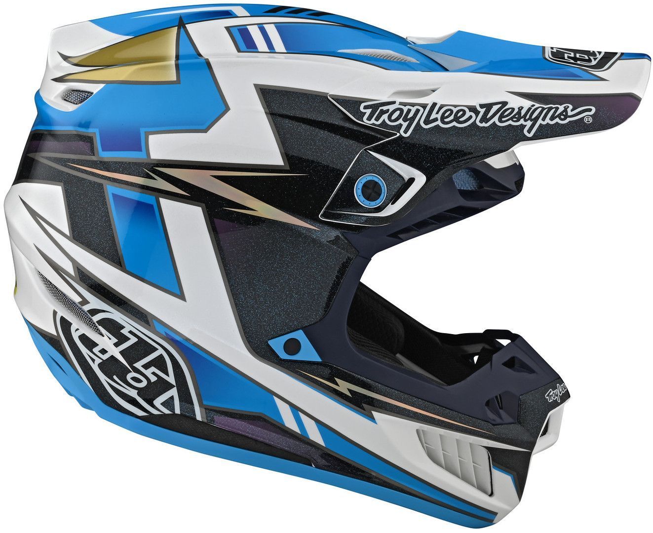 Troy Lee Designs SE5 Graph Motocross Helmet blue S (55/56) Figure 4