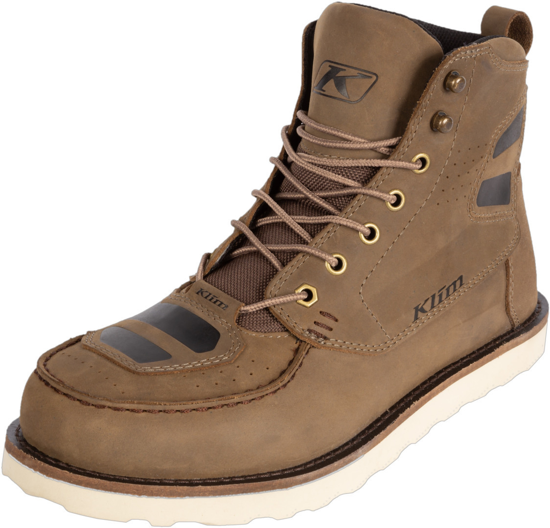 Klim Blak Jak Leather Motorcycle Boots brown 9 Figure 4