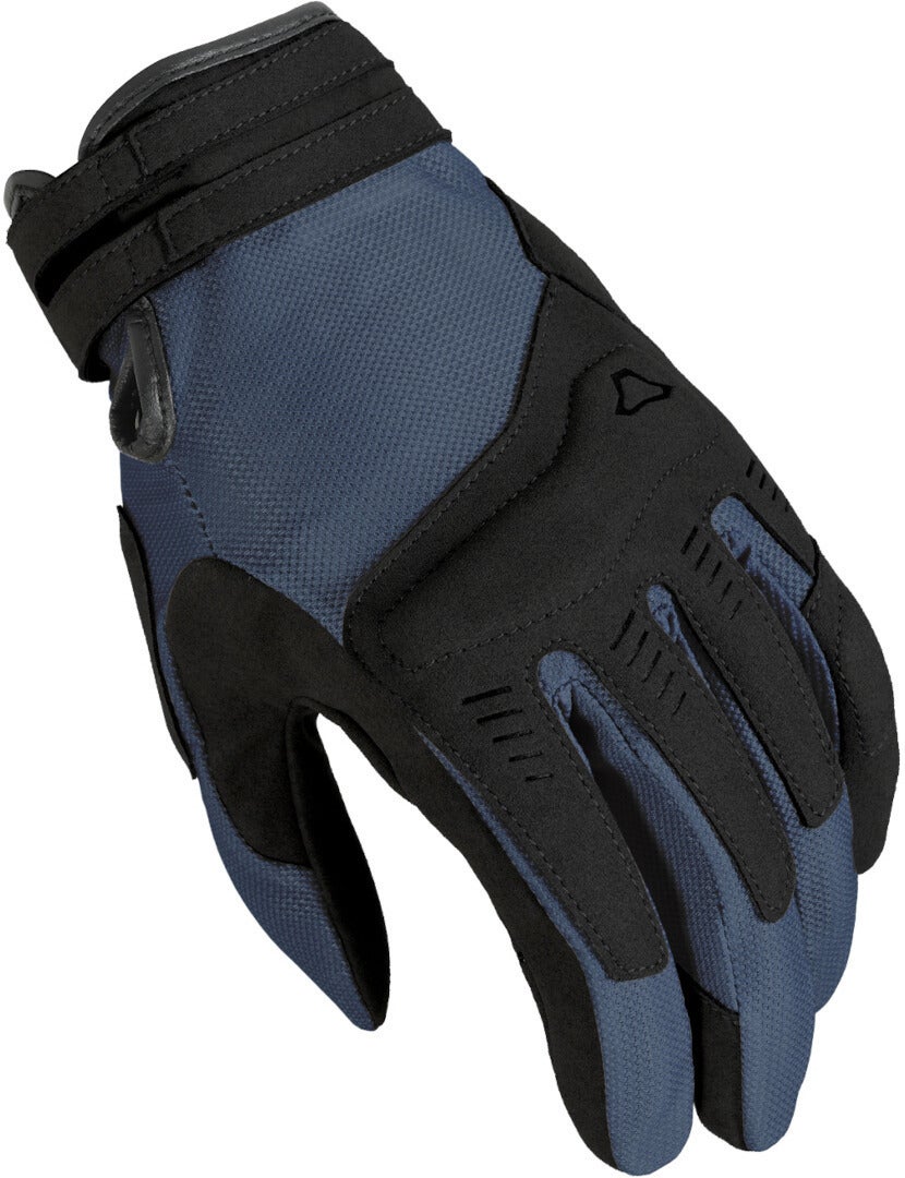 Macna Darko Motorfiets handschoenen zwart/blauw 2XL Figuur 1