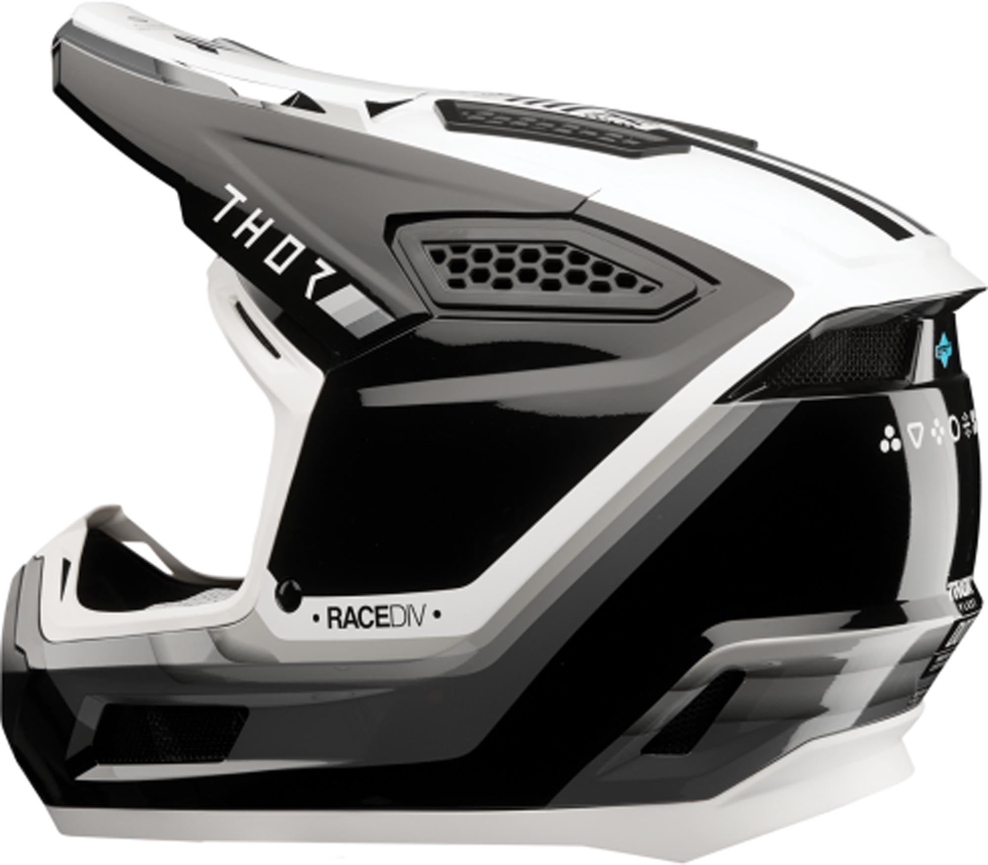 Thor Fleet Defy Motocross Helmet black/grey/white XXL (63/64) Figure 2
