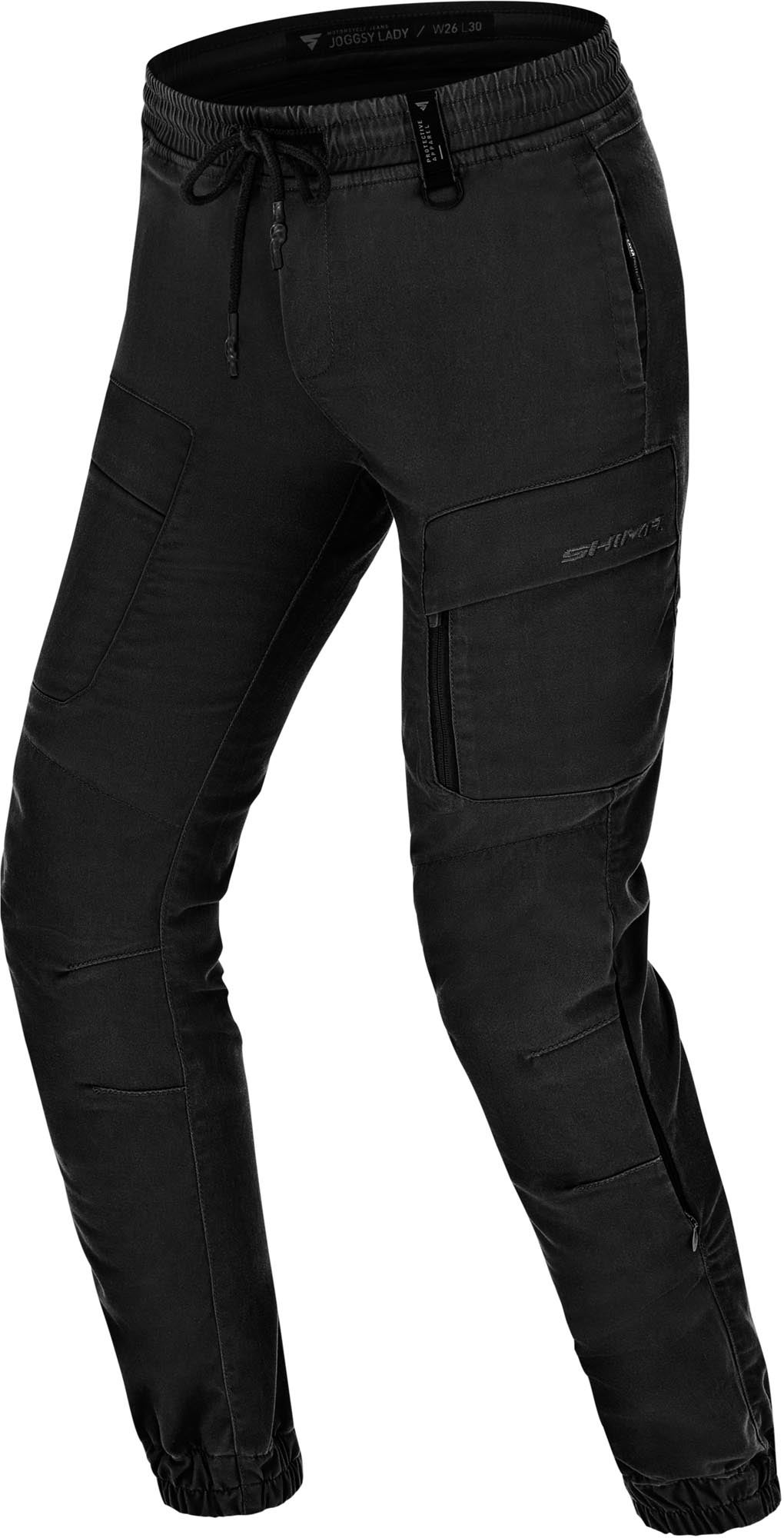 SHIMA Joggsy Damer motorcykel tekstilbukser Sort 32 Figur 1