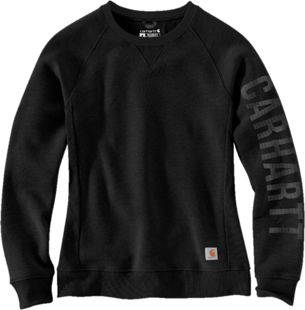 Carhartt Clarksburg Crewneck Damer Sweatshirt Sort XL Figur 1
