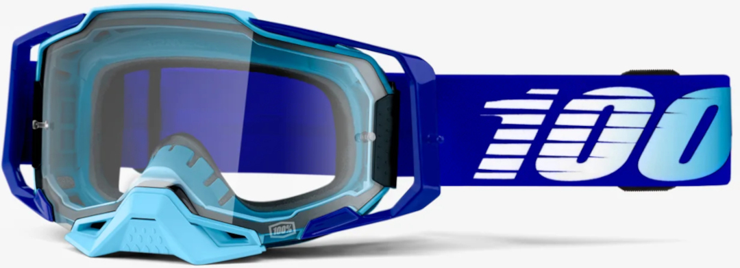 100% Armega Essential Ochelari de motocross albastru Figura 1