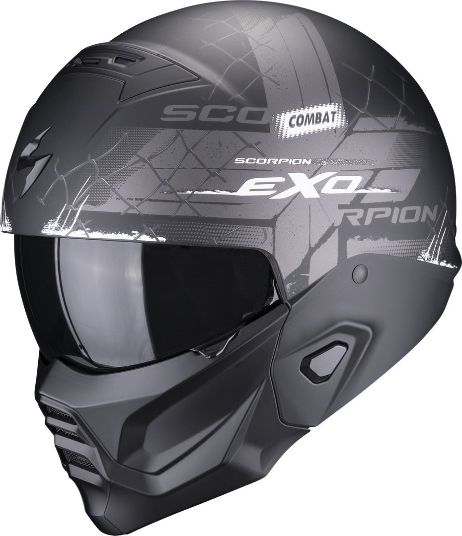 Scorpion EXO-Combat II Xenon Casco nero opaco/bianco M (57/58) Figura 1