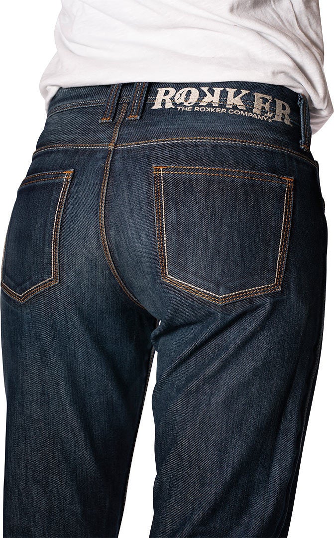 Rokker Revolution Stretch Ladies Motorcycle Jeans 25 L34 Figure 4